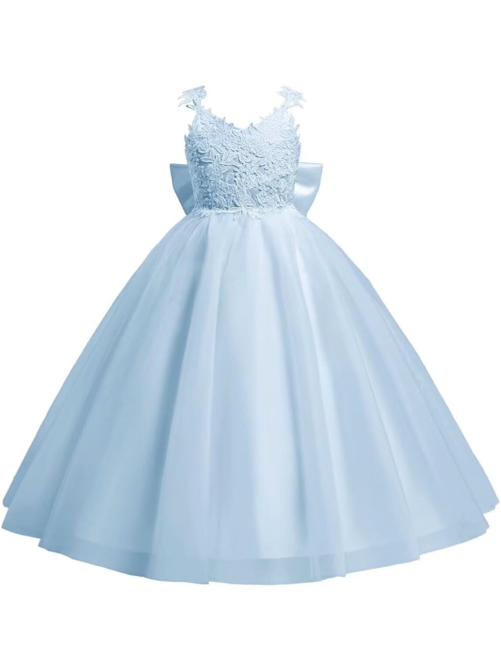 Blue Lace  Girl Dress